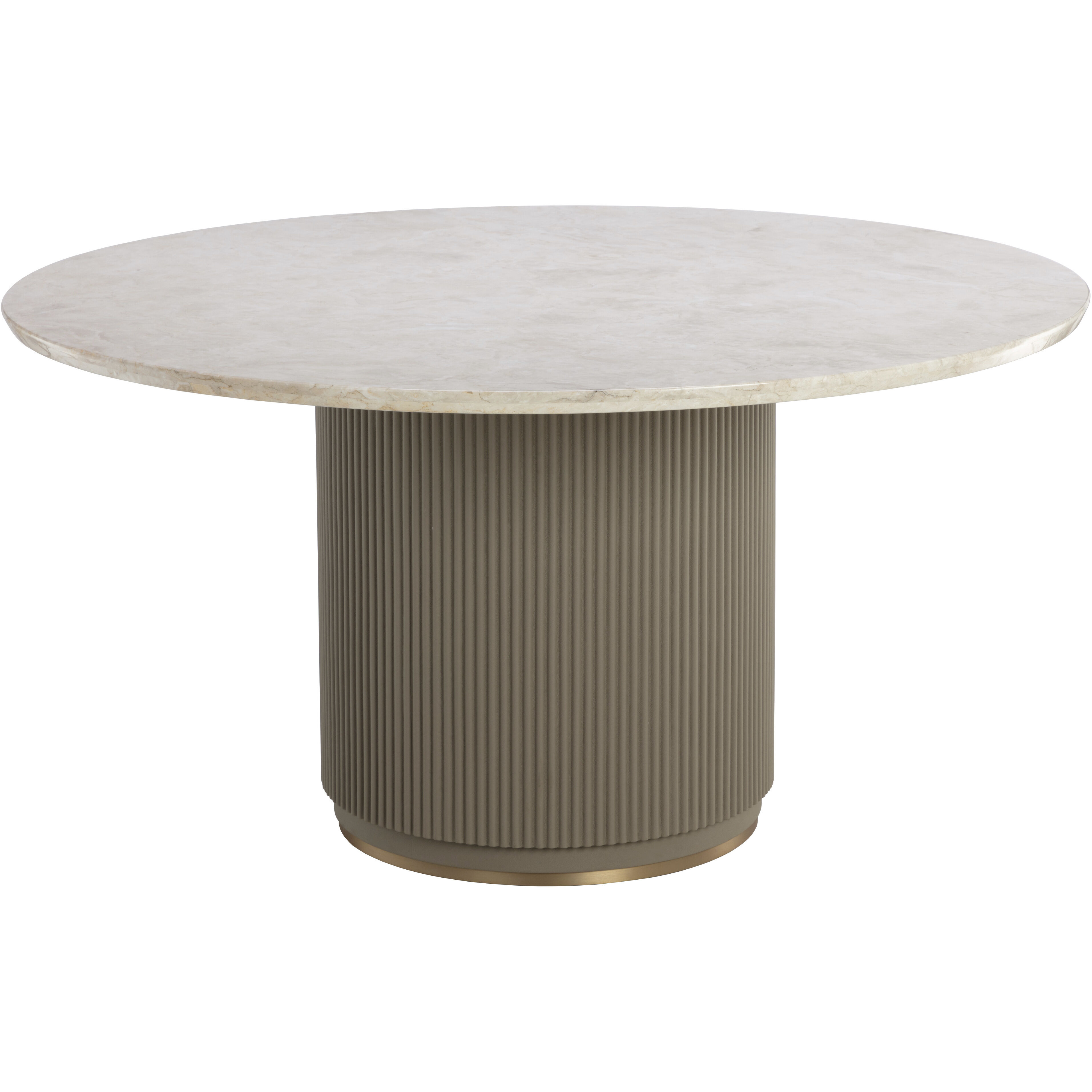 Cataldi 59 X 59 inch Polished / Brown Dining Table